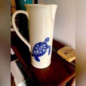 Vietri, made in Italy, ceramic pitcher